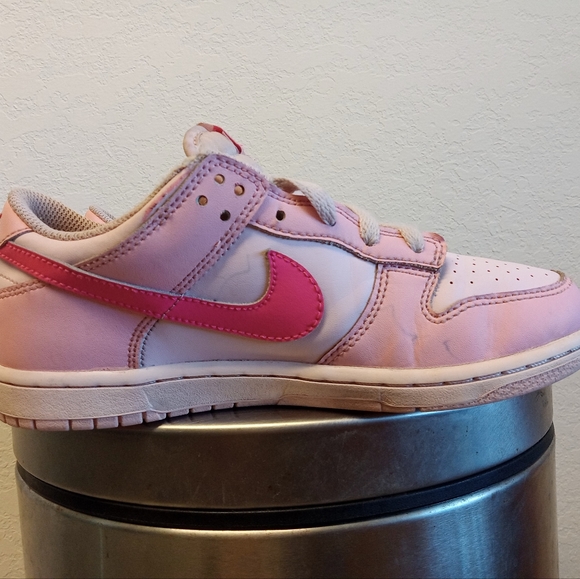 Nike Dunk Low Pink Barbie 3Y Youth Shoes Sneakers Girls - Picture 3 of 12